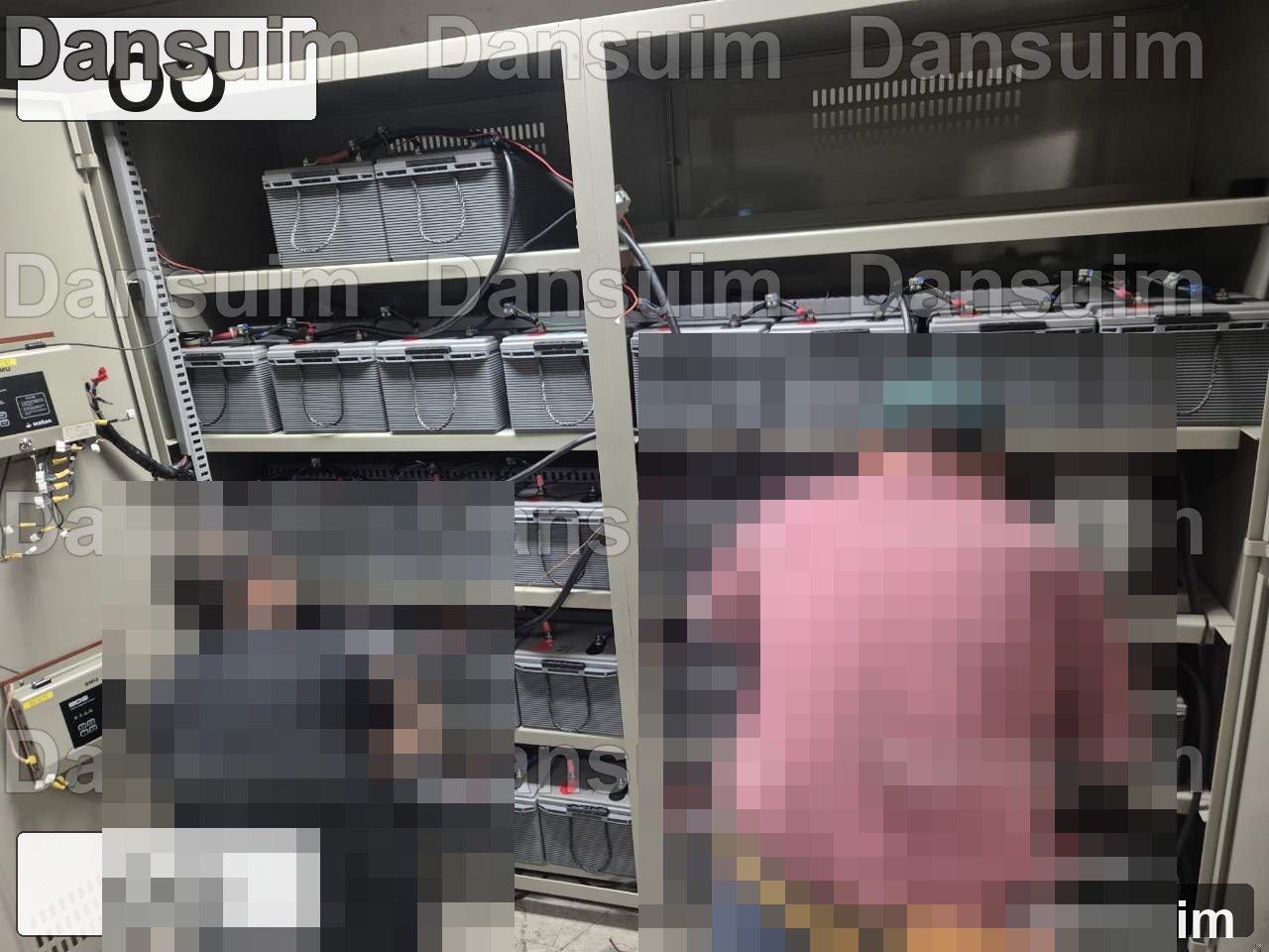 OO 현장 산업용 배터리 설치 후